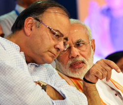 Arun Jaitley and Narendra Modi